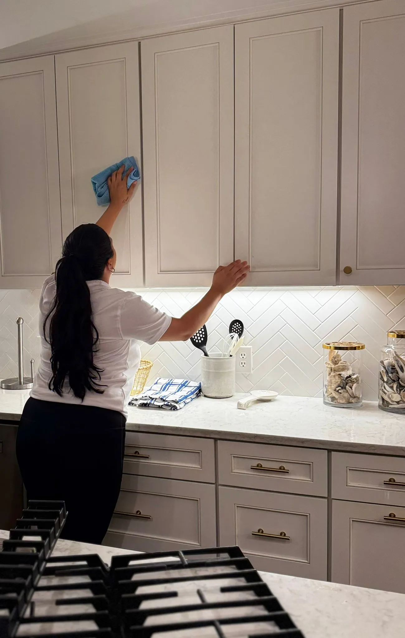 Bathroom shining after sanitizing